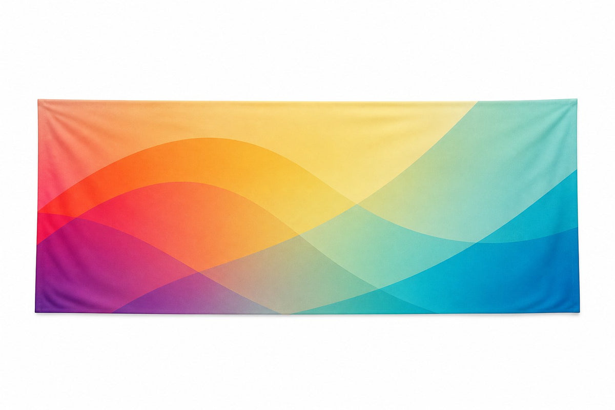 Hochwertiger Stoff-Banner, 4/0-farbig bedruckt, plano