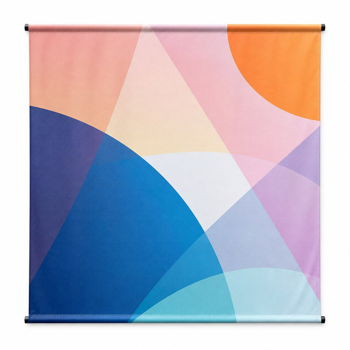 Hochwertiges Textilbanner Blockout, 4/0-farbig bedruckt, Hohlsaum oben und unten (Durchmesser Hohlsaum 6,0 cm)