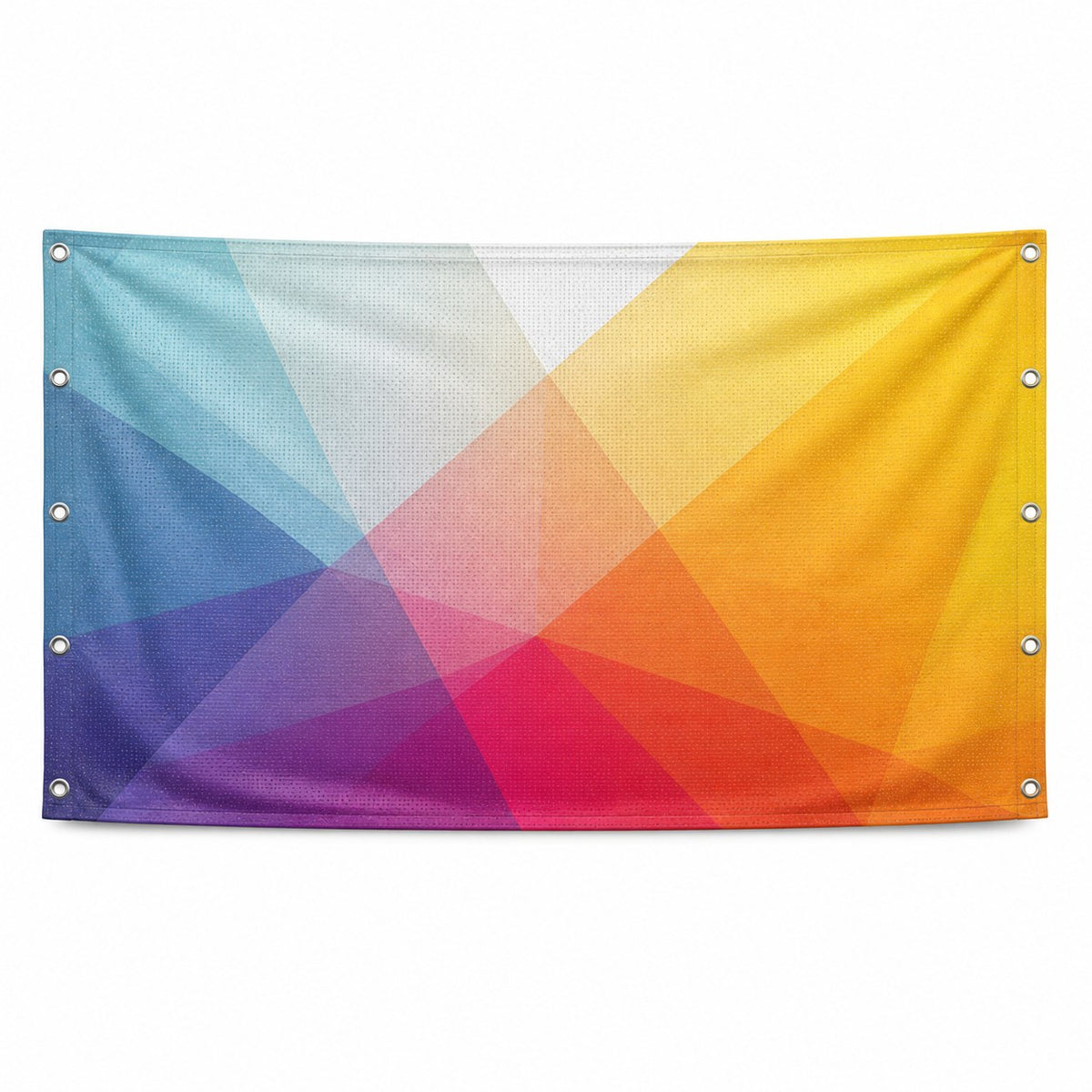 Baugerüstbanner Umsäumt + Ösen im Abstand von 50 cm links und rechts