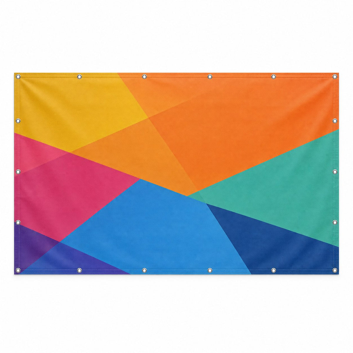 Bauzaunbanner 340 x 173 cm, 4/0-farbig bedruckt, Ösen im Abstand von 50 cm rundum