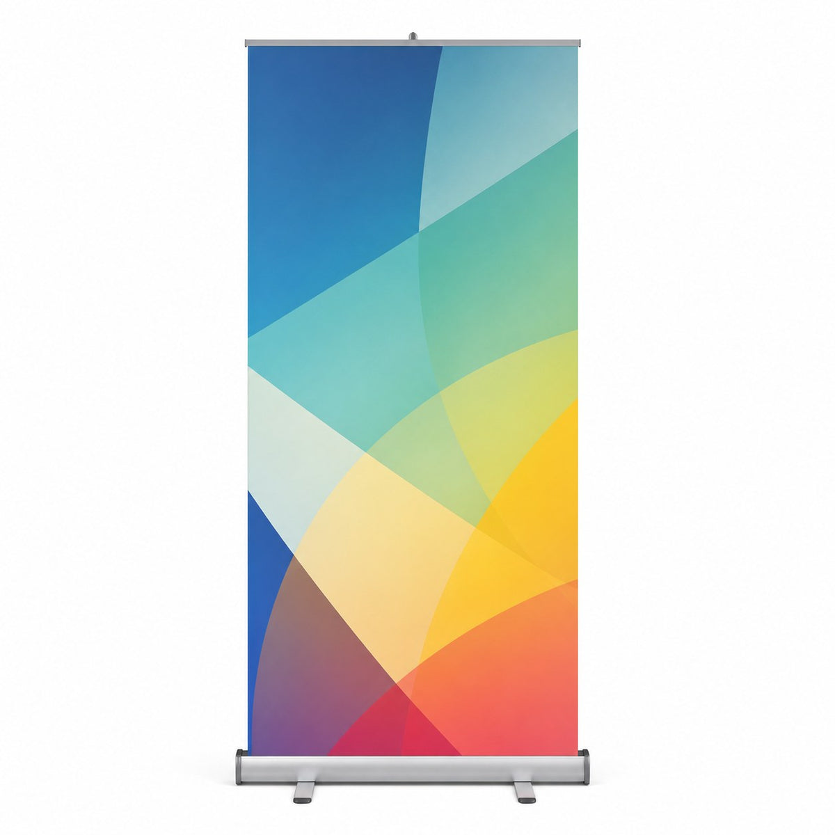 Roll-Up Bannerdisplay (PVC-frei) mit Motiv HÄNDE WASCHEN 85 cm x 200 cm, inklusive Druck und Versand