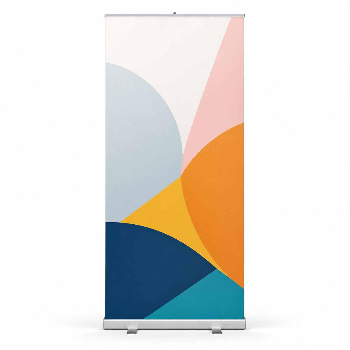 Roll-Up Bannerdisplay (PVC-frei) mit Motiv MASKENPFLICHT 85 cm x 200 cm, inklusive Druck und Versand