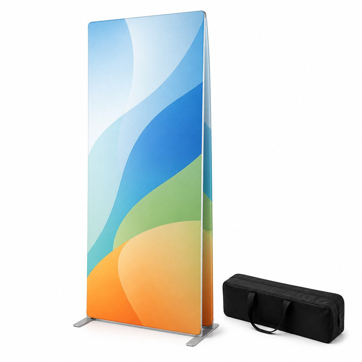 Zipper-Banner Slim 100 x 200 cm, beidseitig bedruckt inkl. Rahmen