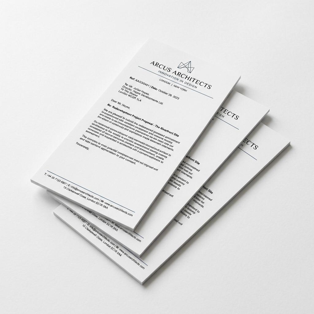 Briefpapier DIN lang (bedruckbar)