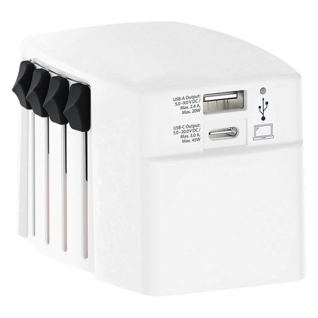 WORLD USB CHARGER AC - Weiss