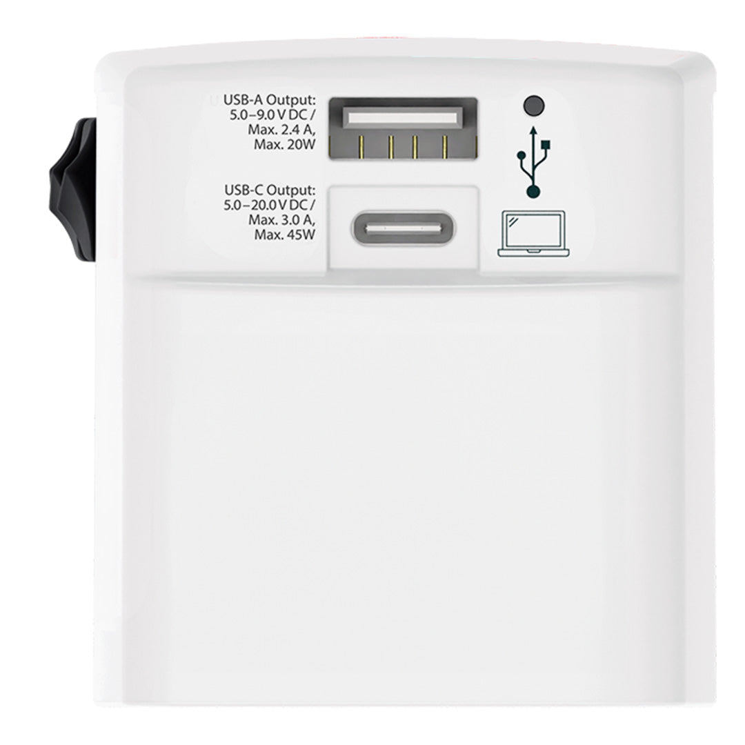 WORLD USB CHARGER AC - Weiss