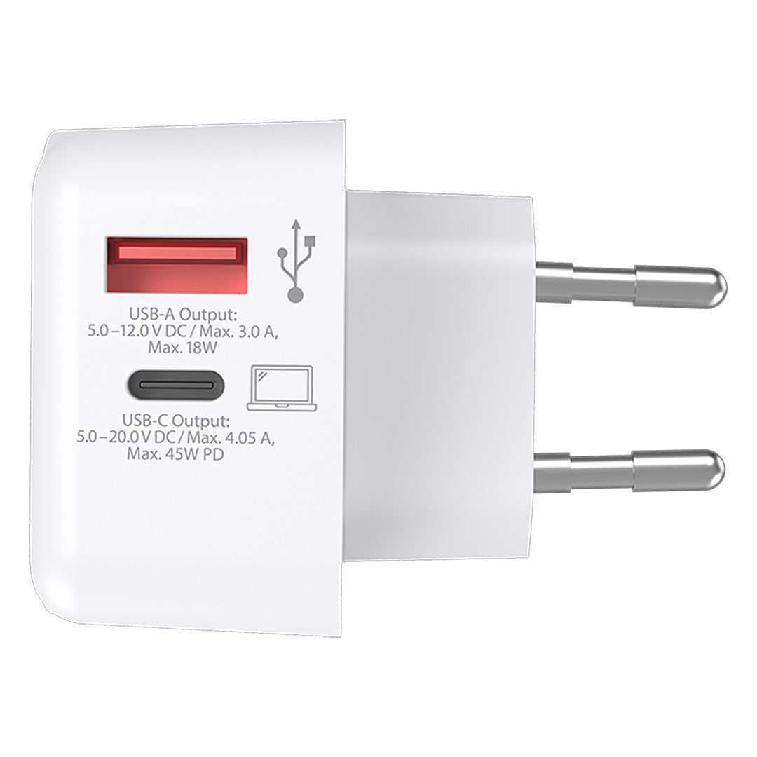 EU USB CHARGER AC - Weiss