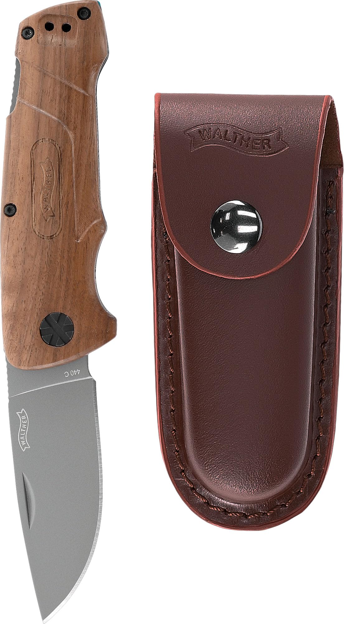 Walther BWK 2 (Blue Wood Knife 2) – Ansicht 2 | Walther mit Gravur