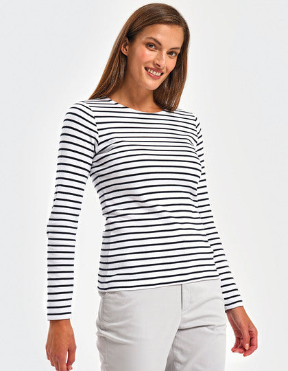 AQ071 Women´s Marinière Coastal Long Sleeve Tee – Bild 3