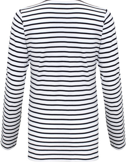 AQ071 Women´s Marinière Coastal Long Sleeve Tee – Bild 4