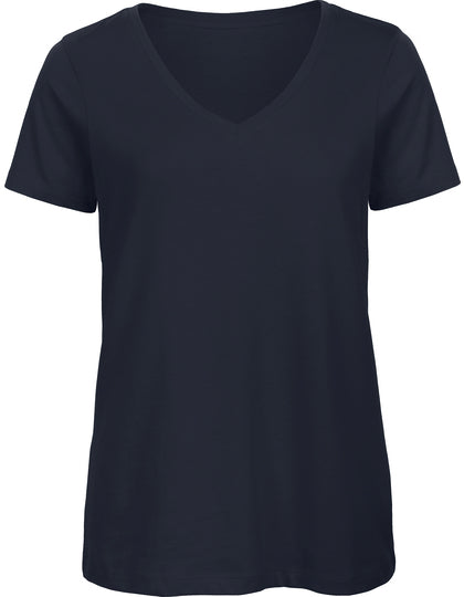 Damen V-Ausschnitt T-Shirt aus Bio-Baumwolle – Bild 8