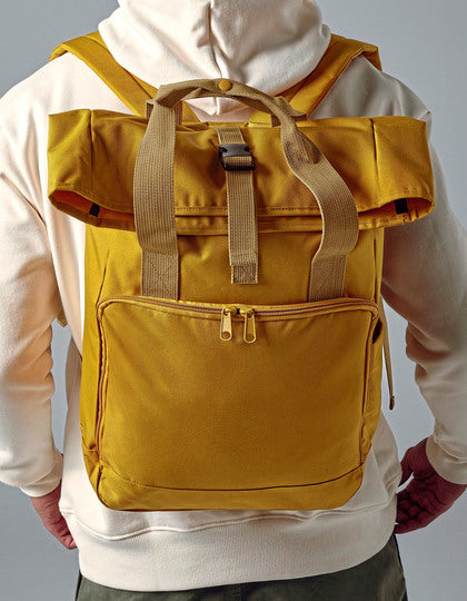 Recycelter Laptop-Rucksack mit Rolltop – Bild 6