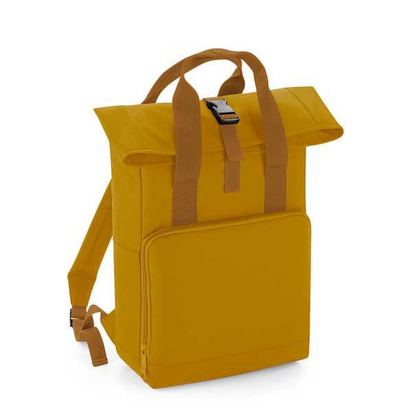 Twin Handle Roll-Top Backpack in Front - bedruckbar und bestickbar