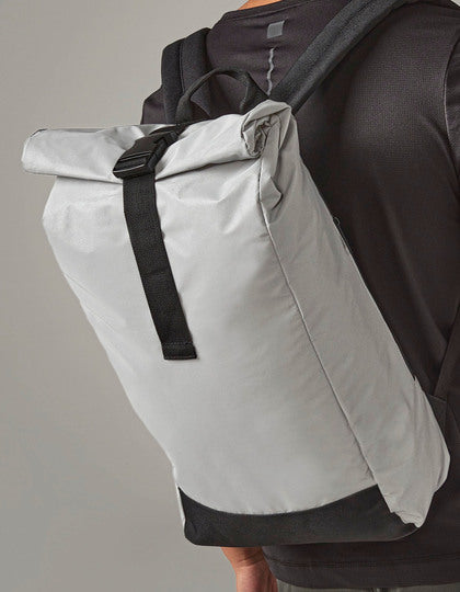 Reflektierender Rolltop-Rucksack – Bild 4