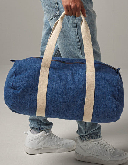 Denim Barrel Bag – Bild 4