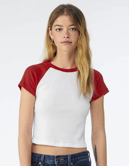 Women’s Micro Rib Raglan Baby Tee – Bild 9