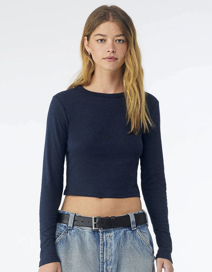 Women’s Micro Rib Long Sleeve Baby Tee – Bild 6