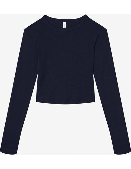 Women’s Micro Rib Long Sleeve Baby Tee – Bild 7