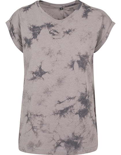 BY055 Ladies Batik Dye Extended Shoulder Tee – Bild 4