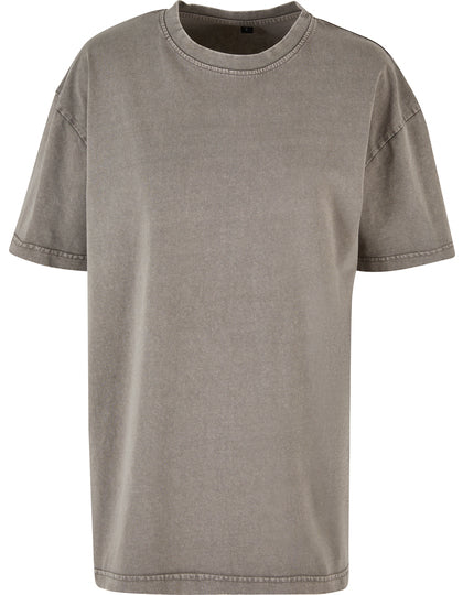 BY270 Ladies Oversized Acid Wash Tee – Bild 5
