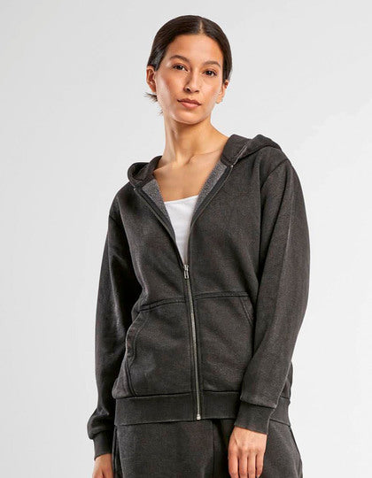 Damen Vintage Heavy Zip Hoody – Bild 3