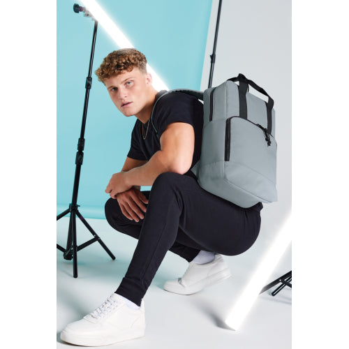 Recycled Twin Handle Cooler Backpack in Rueckseite - bedruckbar und bestickbar