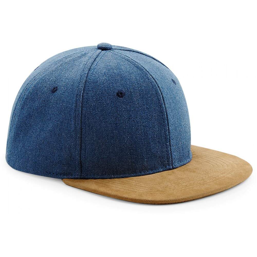 Suede Peak Snapback in Detail 4 - bedruckbar und bestickbar