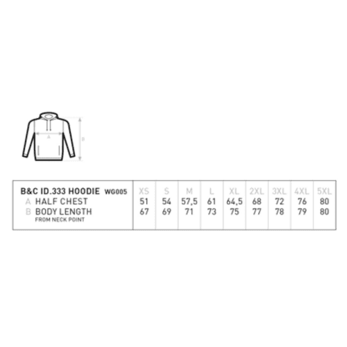 ID.333 Hoodie in Detail 3 - bedruckbar und bestickbar