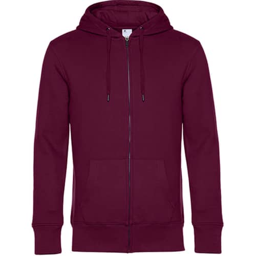 KING Zipped Hood Jacket in Front - bedruckbar und bestickbar