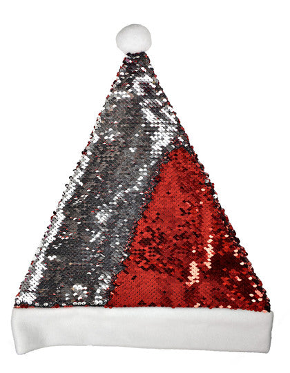 Glitzernde Nikolausmütze mit umkehrbaren Pailletten – Bild 2
