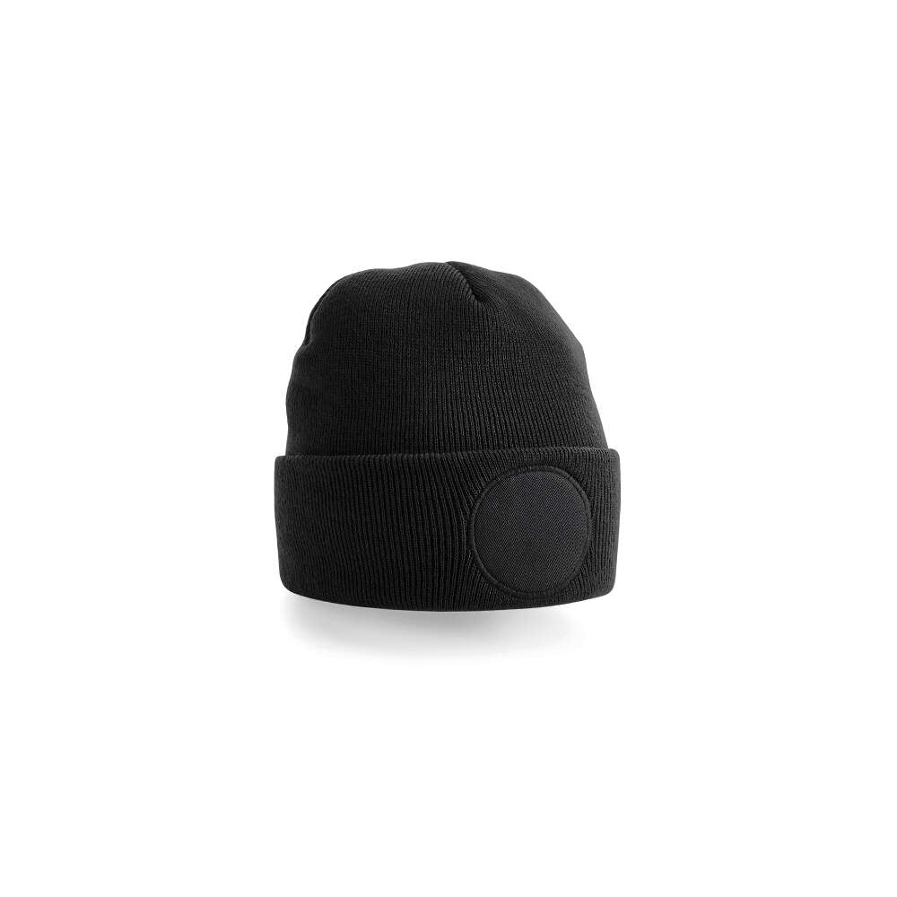 Circular Patch Beanie in Detail 5 - bedruckbar und bestickbar