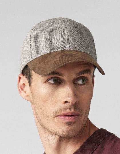 Suede Peak Herringbone Cap – Bild 4