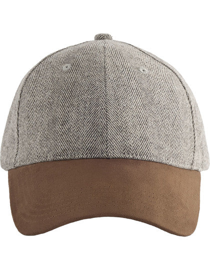 Suede Peak Herringbone Cap – Bild 5