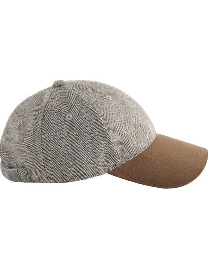 Suede Peak Herringbone Cap – Bild 7