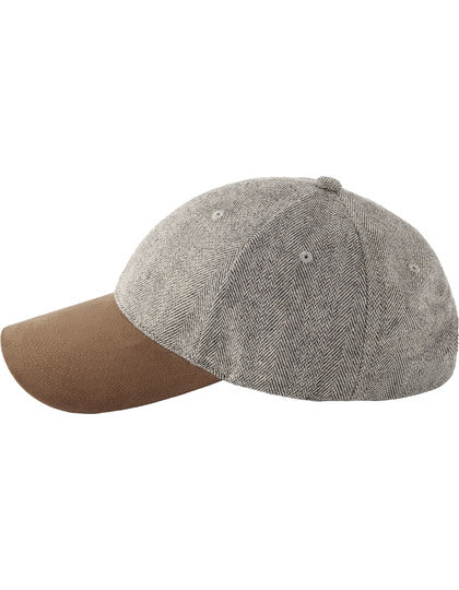 Suede Peak Herringbone Cap – Bild 8