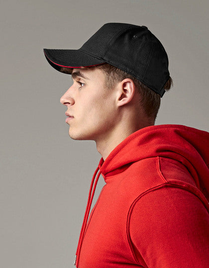 EarthAware® Classic Organic Cotton 5 Panel Cap mit Sandwich-Schirm – Bild 10