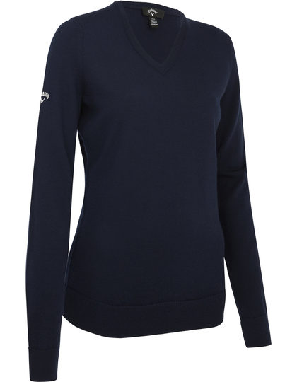 Damen V-Neck Merino Pullover – Bild 5