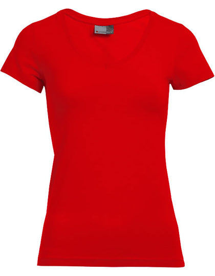 Damen V-Neck T-Shirt, Slim Fit – Bild 6