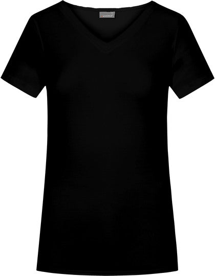 E3087 Women´s Slim Fit V-Neck-T Long – Bild 4