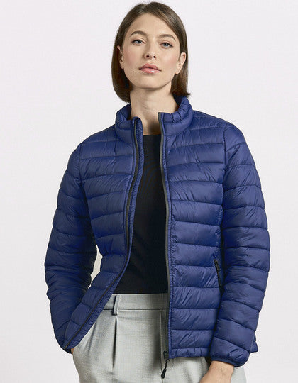 Wattierte Damenjacke mit Stehkragen – Bild 6