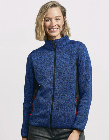 Damen Strickfleece-Jacke mit Stehkragen – Bild 4
