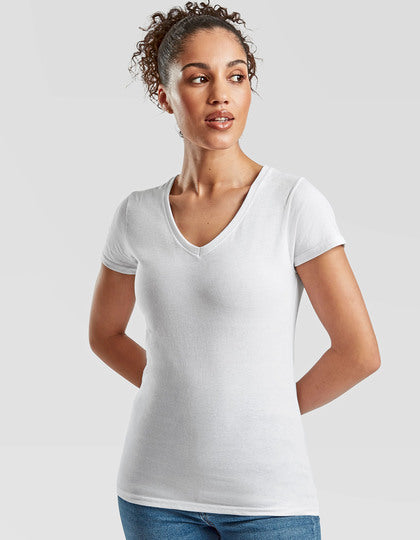 Ladies´ Valueweight V Neck T – Bild 5