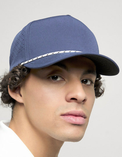 5-Panel Snapback Cap mit Perforationen und geflochtener Kordel – Bild 5