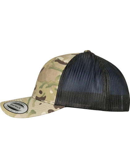 Retro Trucker Multicam Cap – Bild 9