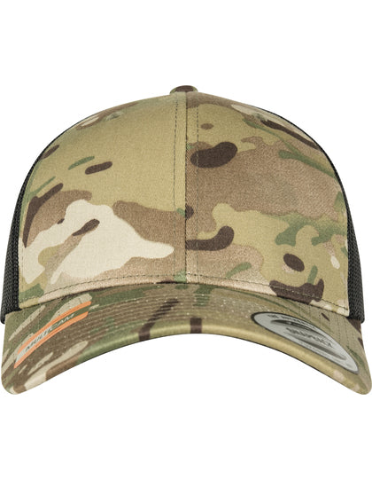 Retro Trucker Multicam Cap – Bild 10