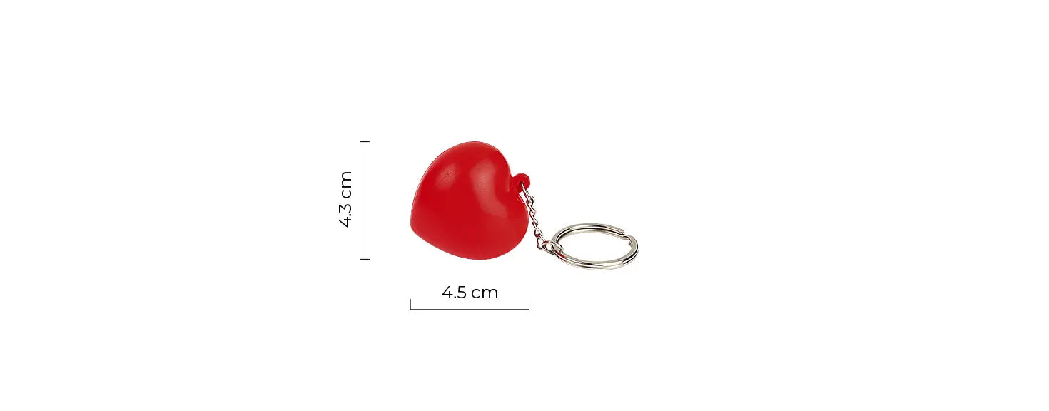 HEART MINI Schlüsselanhänger - Werbeartikel bedruckbar | Polyurethan