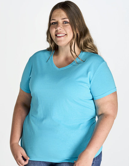 JHK604 Ladies´ Curves T-Shirt V-Neck – Bild 11