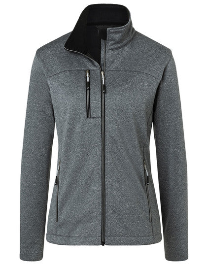 Ladies Softshelljacke in Melange-Optik – Bild 6