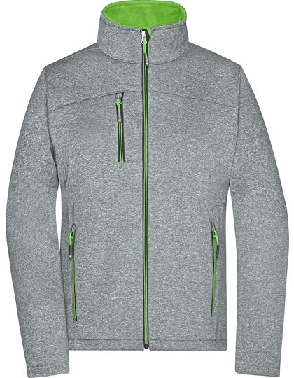 Ladies Softshelljacke in Melange-Optik – Bild 7