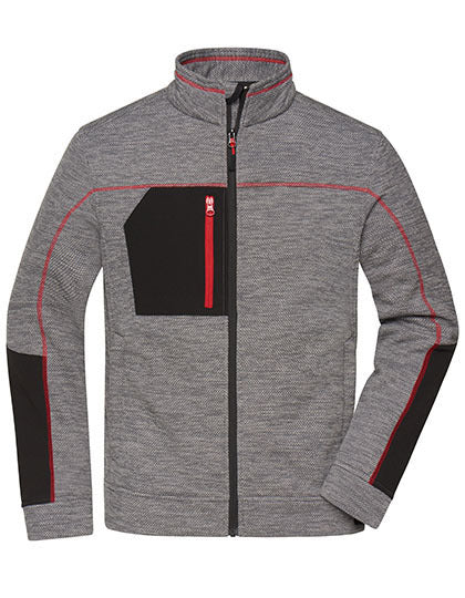 Carbon meliert / Schwarz / Rot